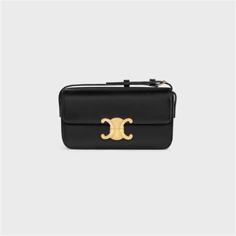 celine dark brown bag|Celine shoulder bag black.